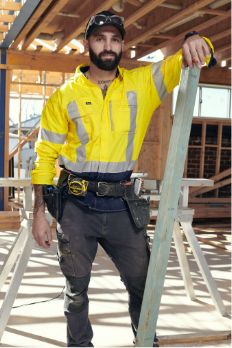 Bisley Workwear Cool Lightweight Hi-vis Cotton Drill Shirt BS6894