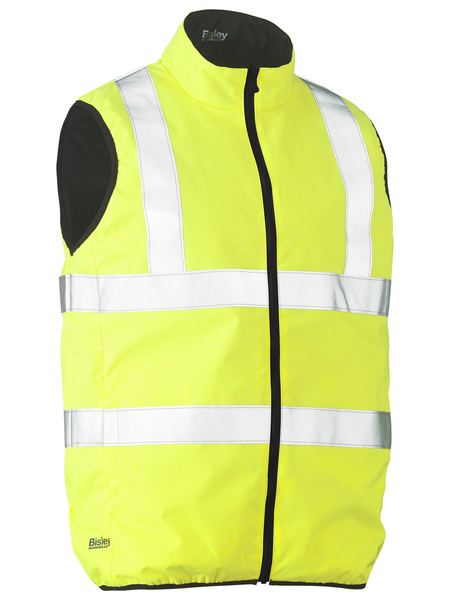 Taped Hi Vis Reversible Puffer Vest - BV0330HT - Bisley Workwear