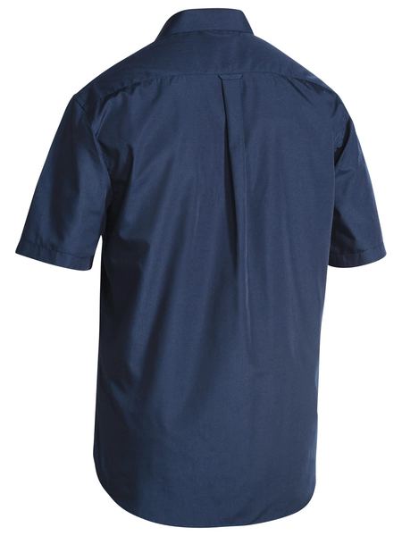 Mens permanent Press Short Sleeve Shirt - BS1526 - Bisley Workwear