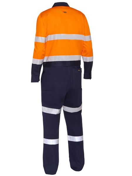 Taped hi vis coverall with waist zip opening - BC6066T - Bisley Workwear