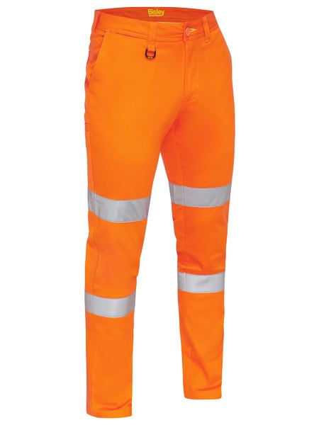 Bisley BP6808T Reflective 'Biomotion' Double Taped NIGHT WORK Cotton Drill Pants