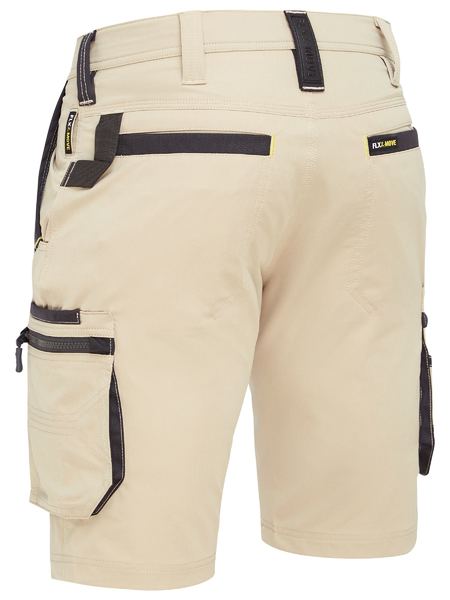 Flx & Move™ 4-Way Stretch Zip Cargo Short - BSHC1332 - Bisley Workwear