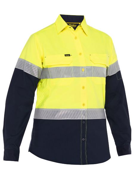 BS6491T Bisley X Airflow™ Hi vis Taped Stretch Ripstop Shirt