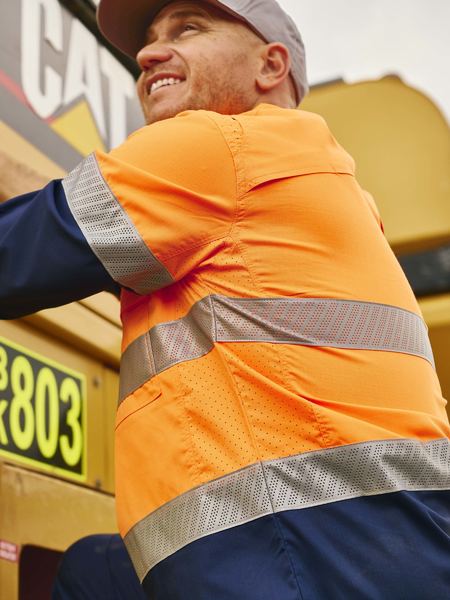 BS6491T Bisley X Airflow™ Hi vis Taped Stretch Ripstop Shirt