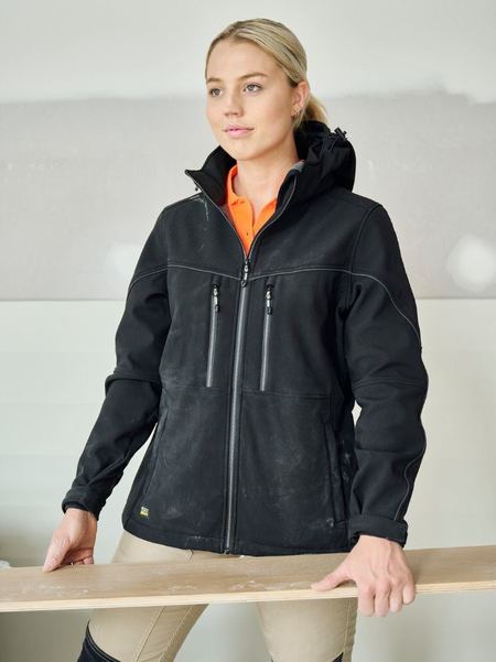 Women's Flx & Move™ soft shell jacket with zip off detachable hood